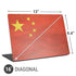 Chinese Flag Distressed Universal Laptop 16in (13 x 9.4in) Skin